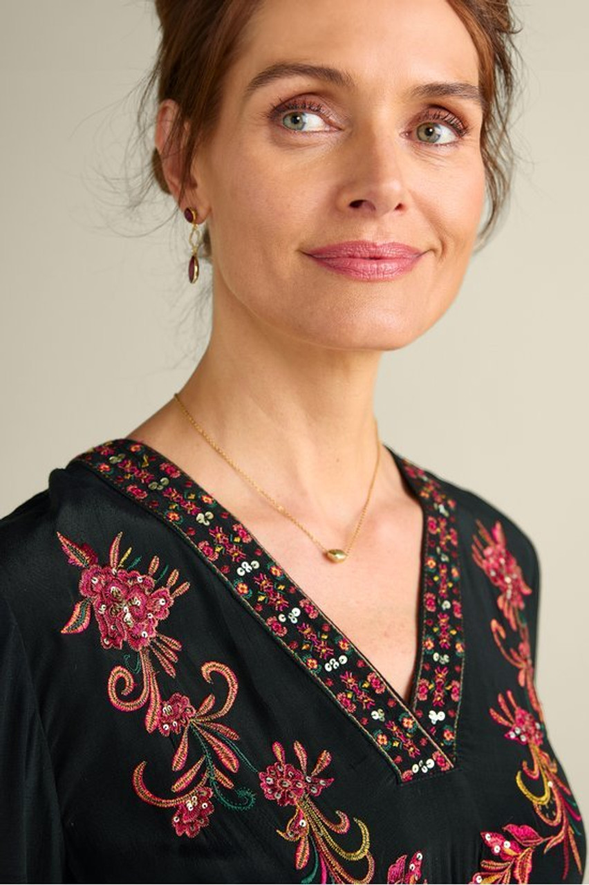 Onyx Embellished Maxi Dress