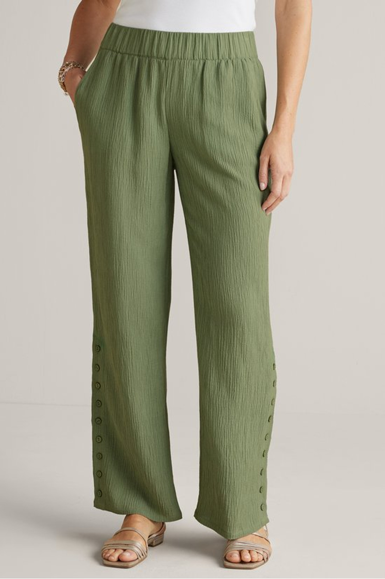 Oceo Gauze Wide-Leg Pants1474