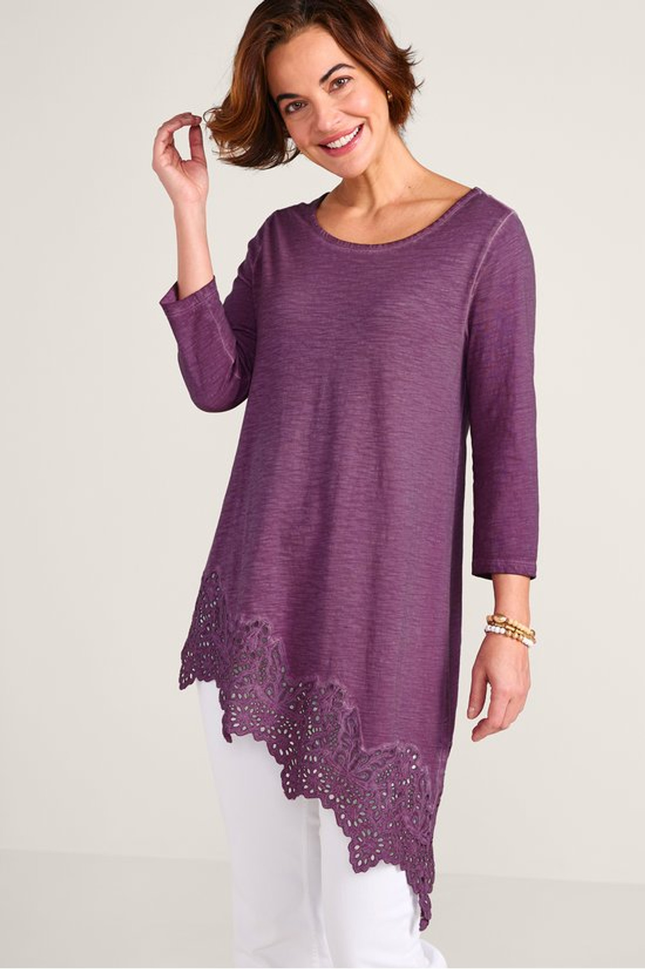 Ayesha Lace Trim Tunic