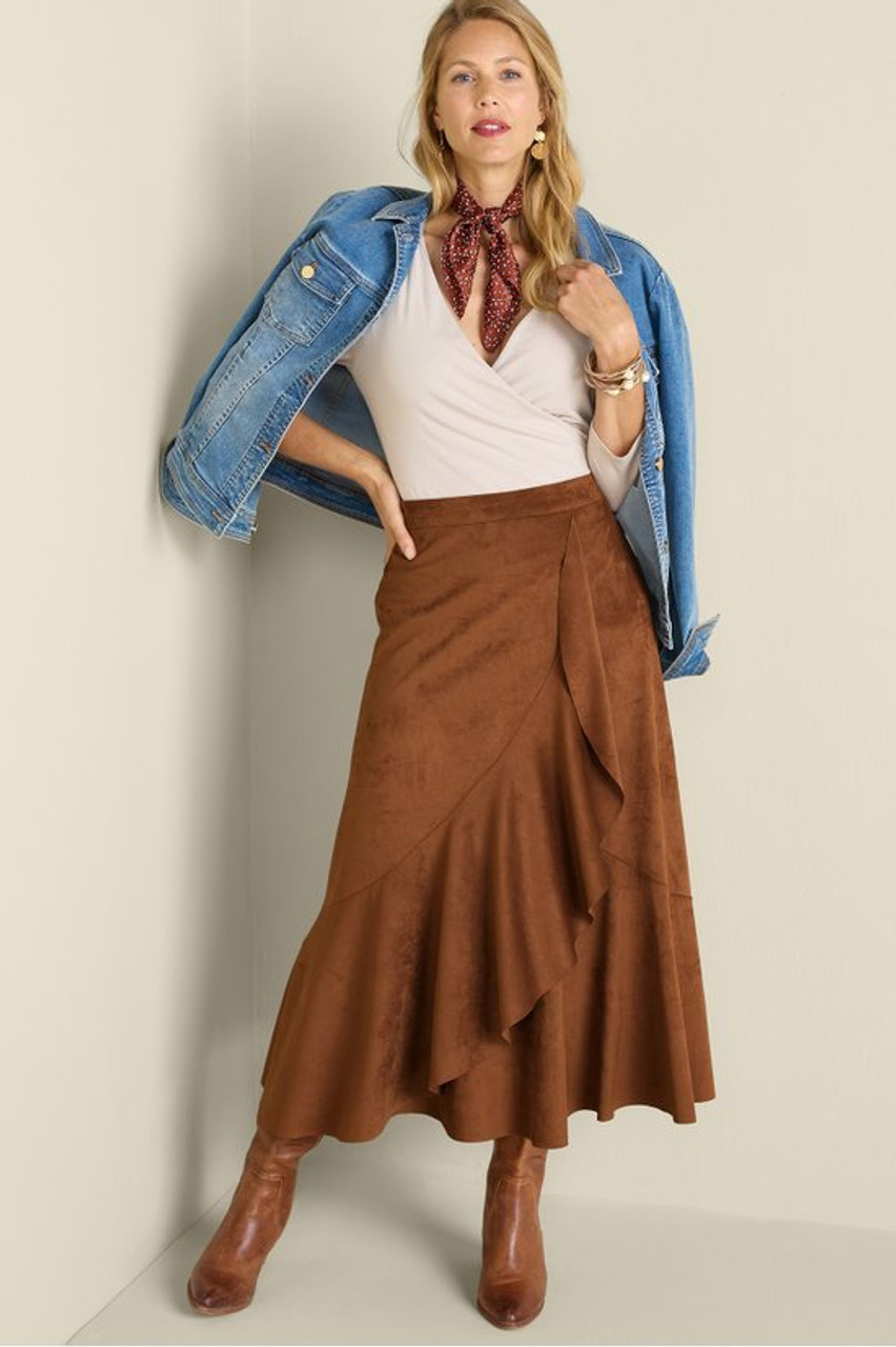 Faux Suede Skirt