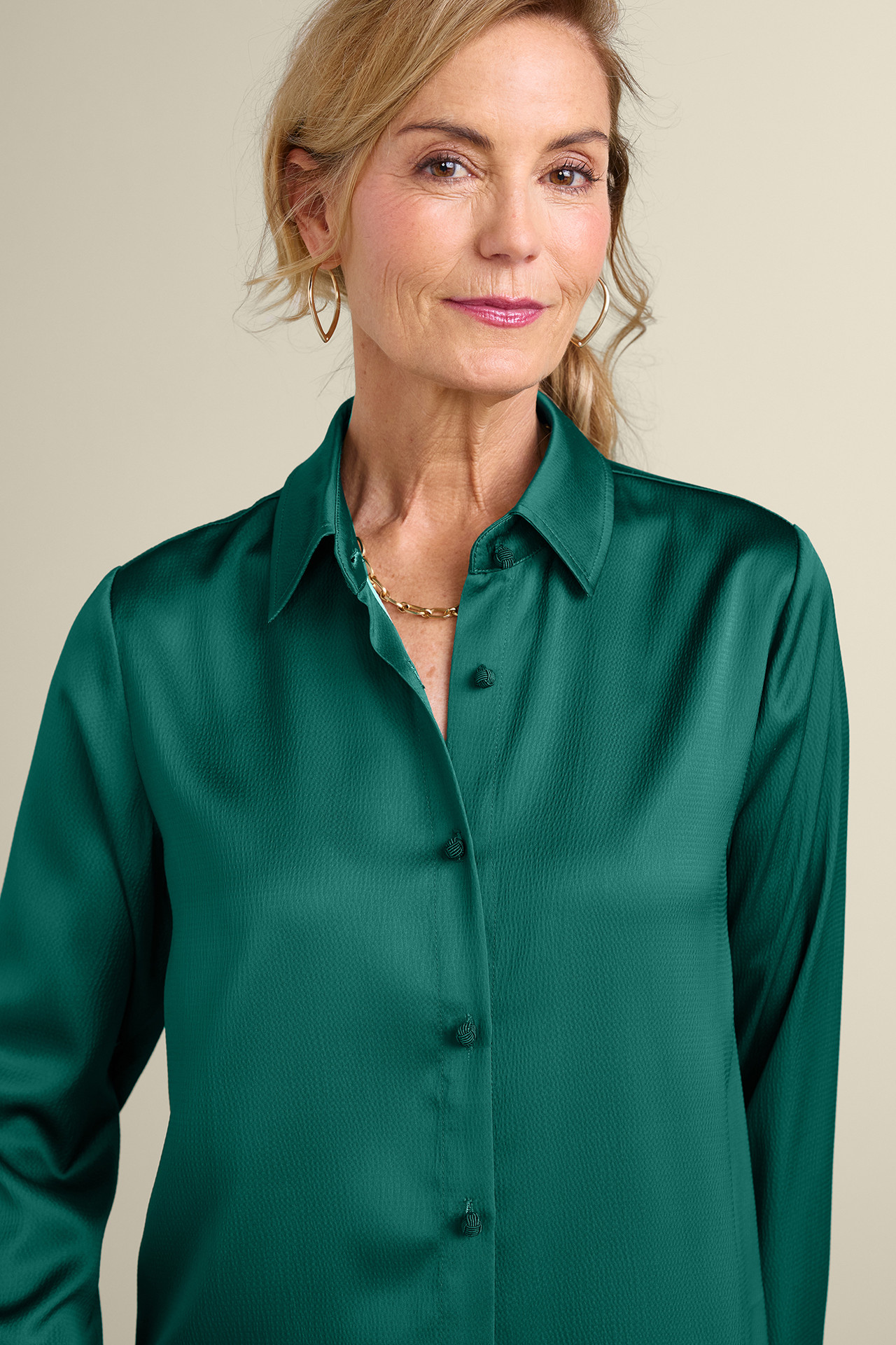 Satin Boyfriend Shirt