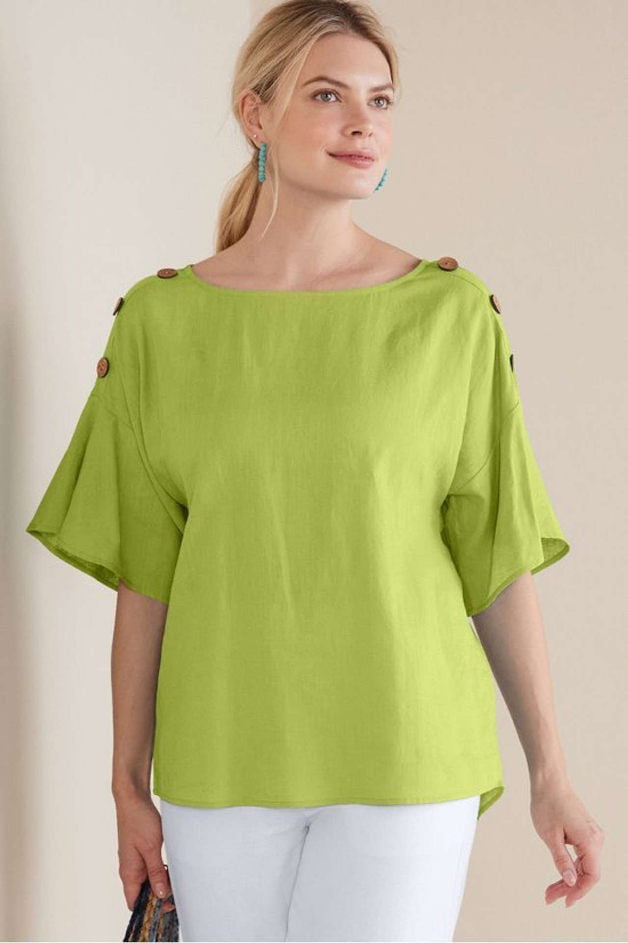 Andrea Linen Blend Pullover