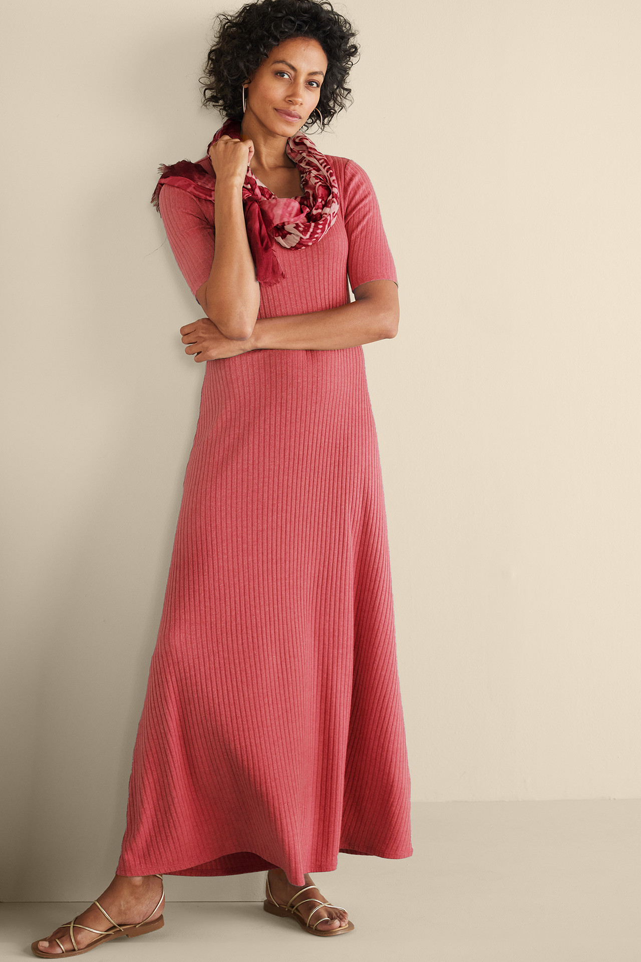 Textured Short Sleeve Santiago Dress