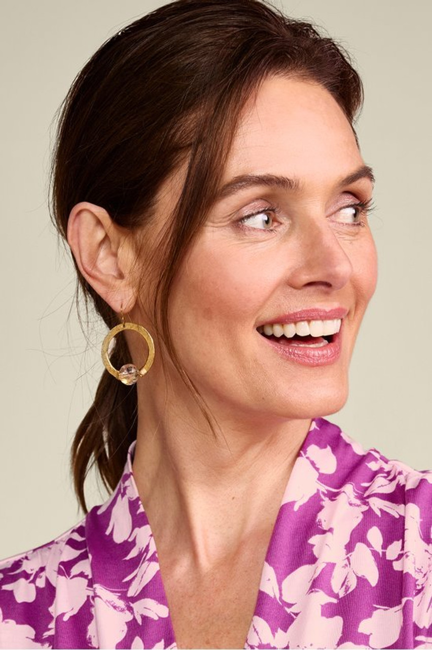 Cressa Crystal Hoop Earrings