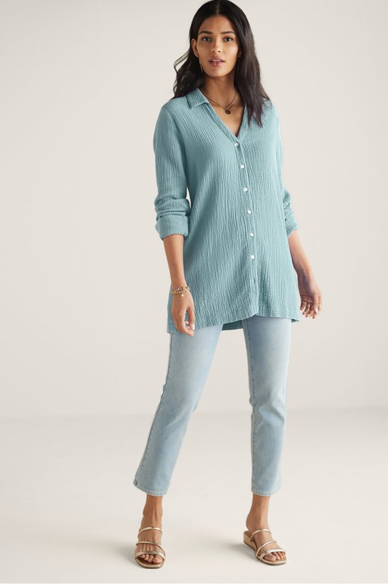 Escambia Gauze Tunic Shirt
