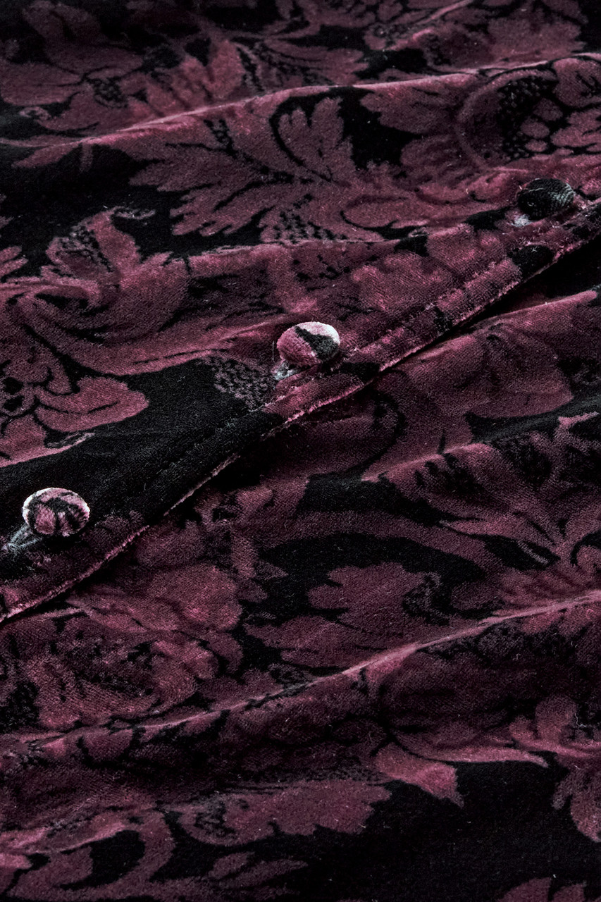 Icon Silk Velvet Poets Tunic Shirt