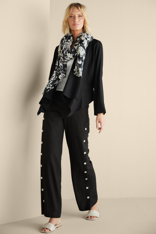 Sonoma Linen Blend Wide Leg Pants