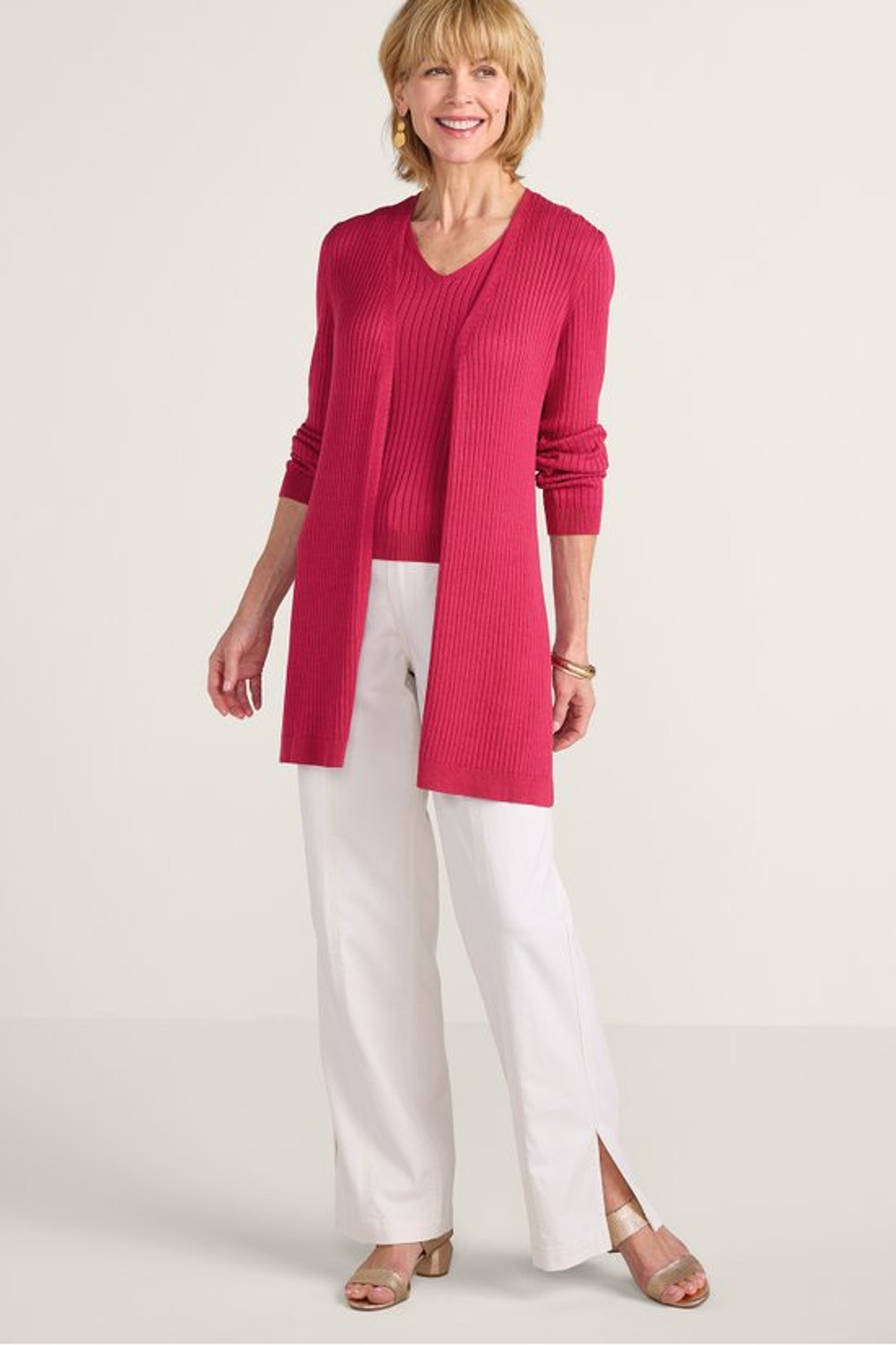 SoftEssential™ Ribbed Sweater Tank   2242