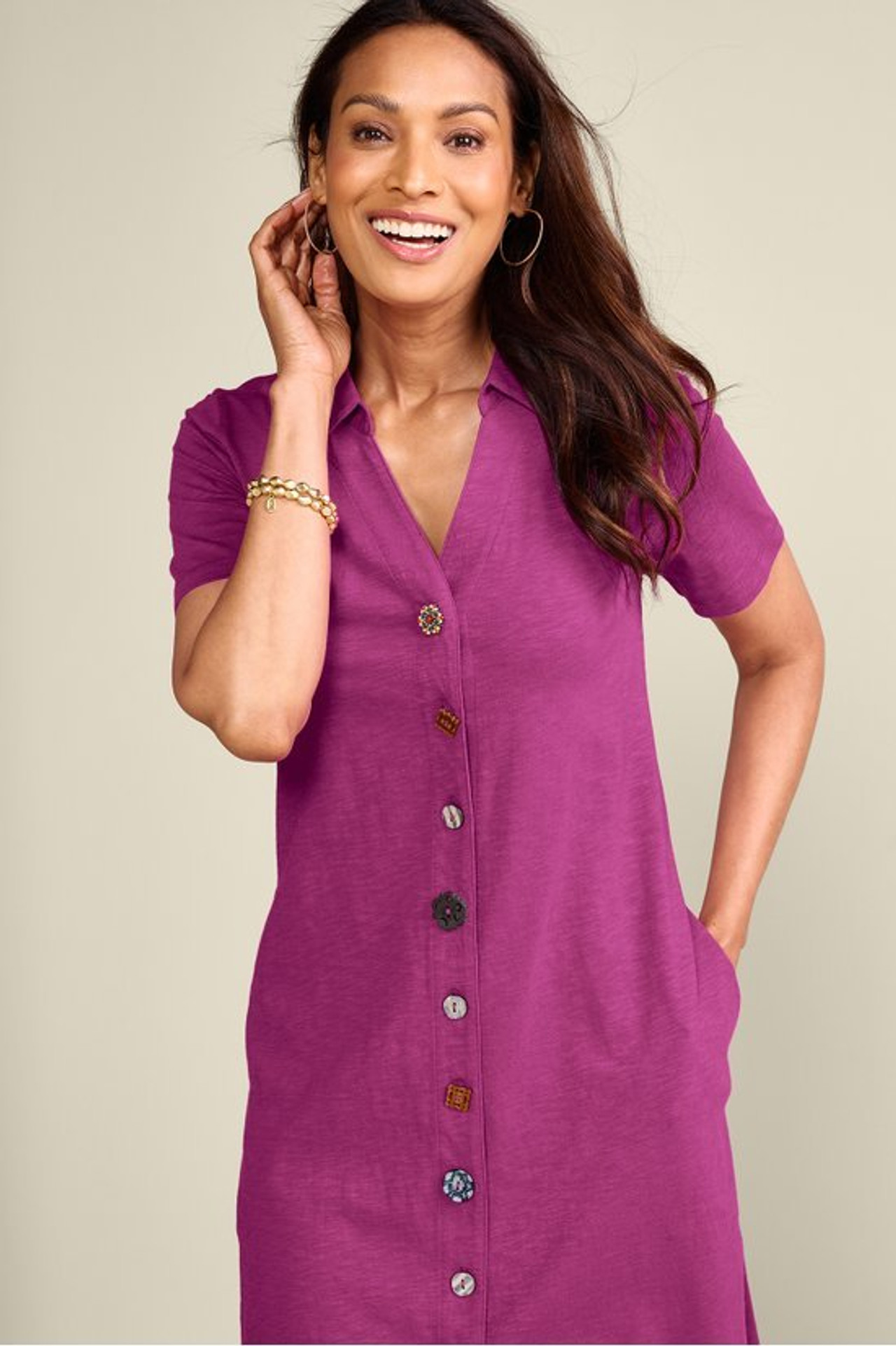 Danielle Button Dress1338