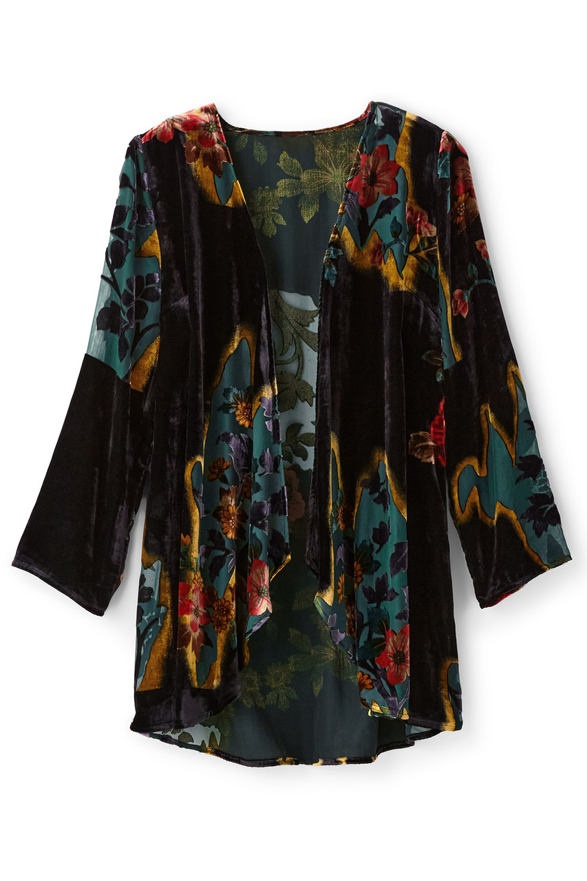 Aaliyah Floral Velvet Topper