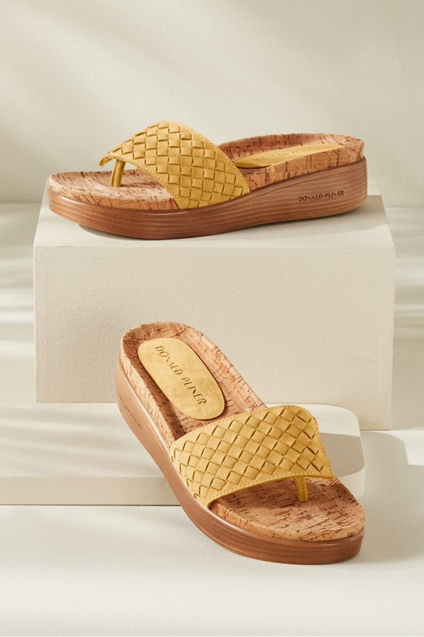 Donald Pliner Fifi Woven Platform Slide