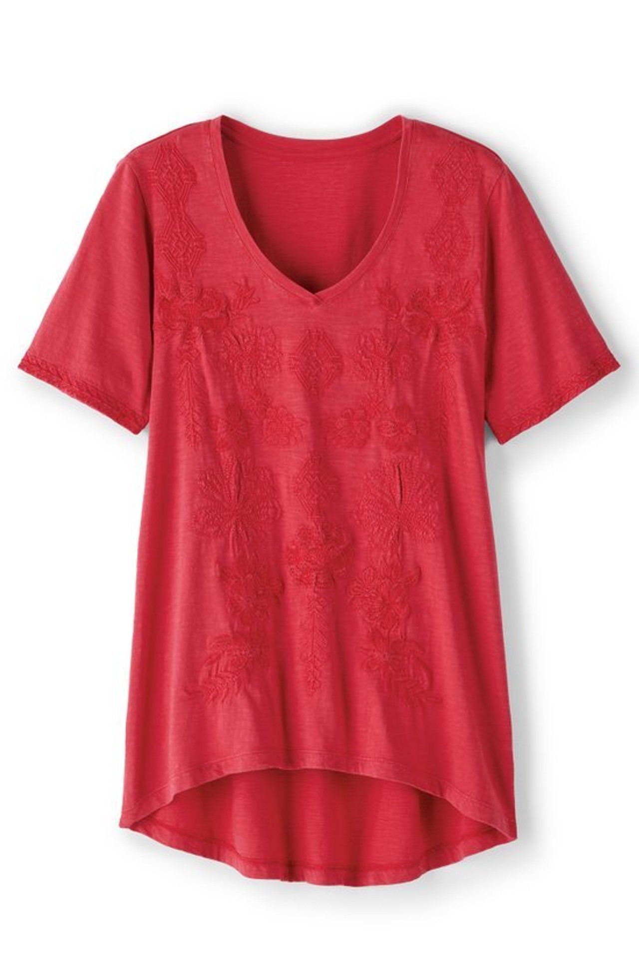 Santorini Embroidered Tee