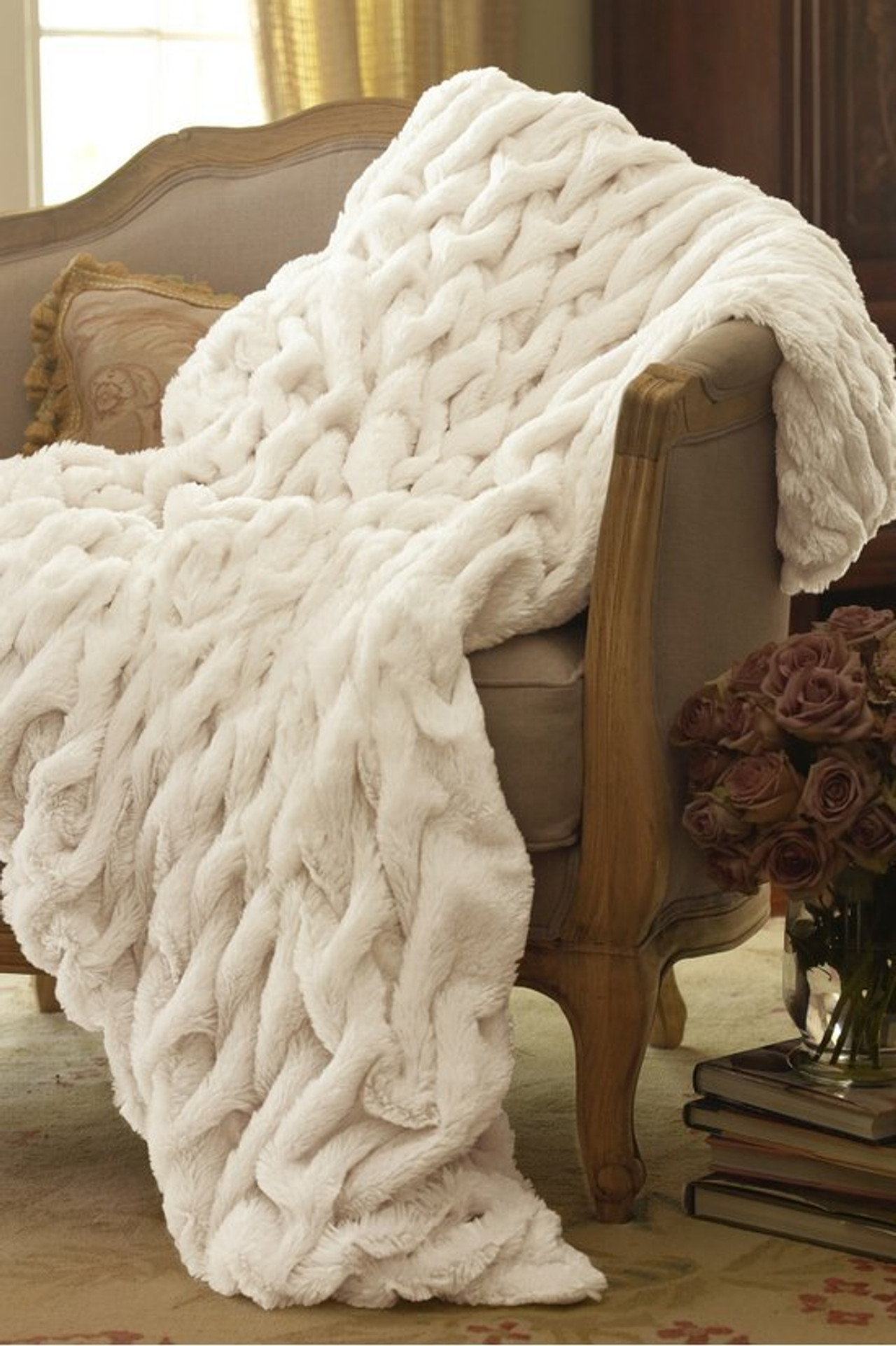 La Parisienne Faux Fur Throw