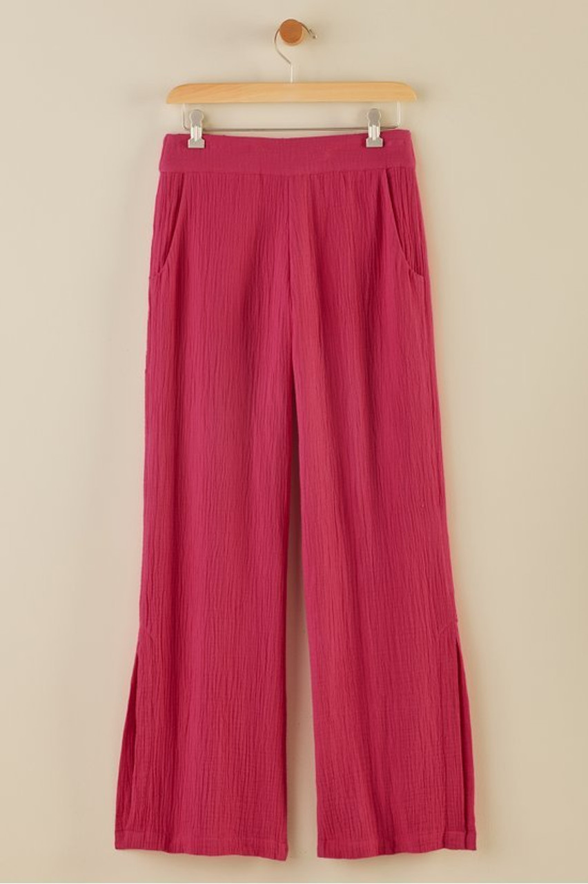 Khulani Wide Leg Gauze Pants
