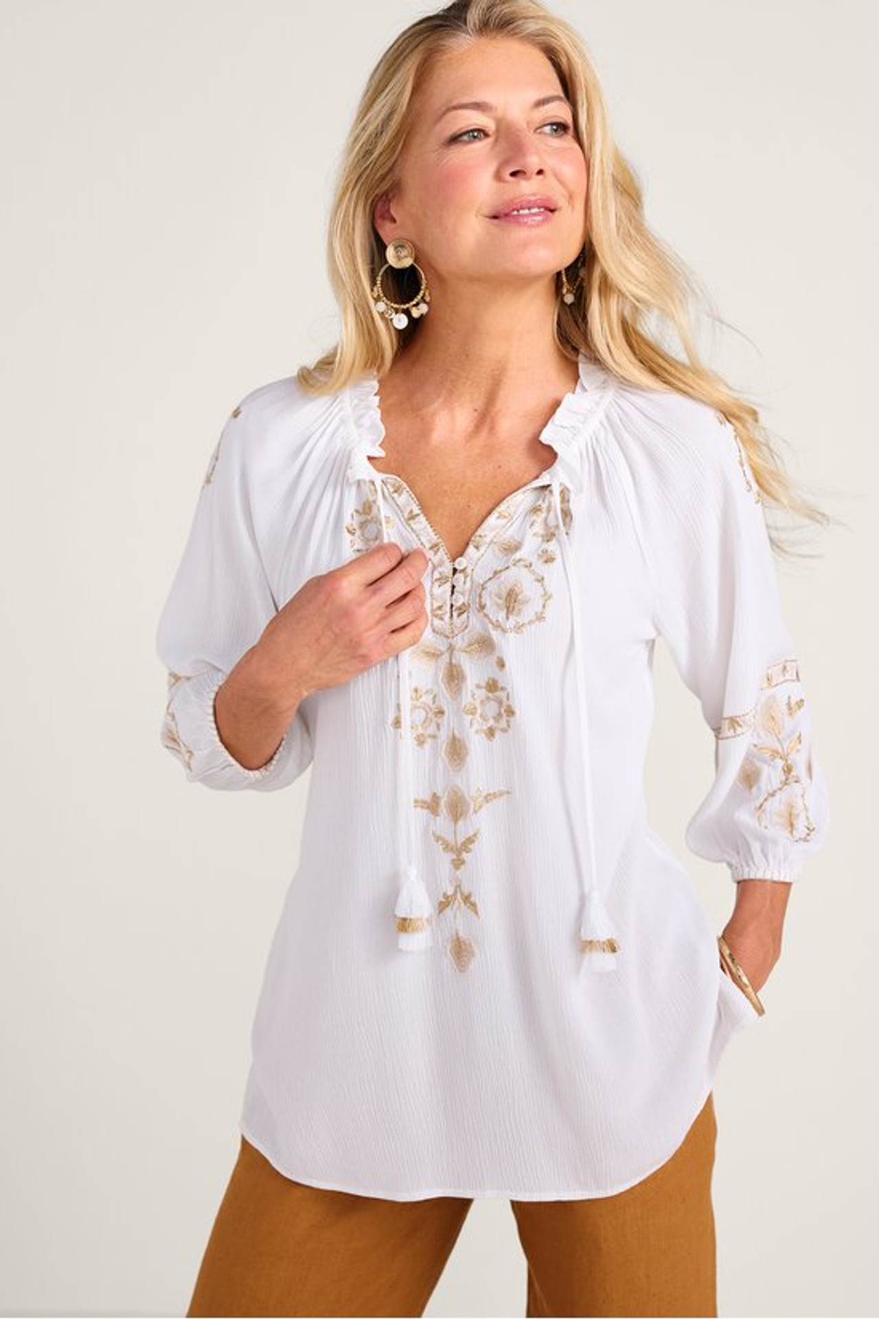 Quinby Gauze Top