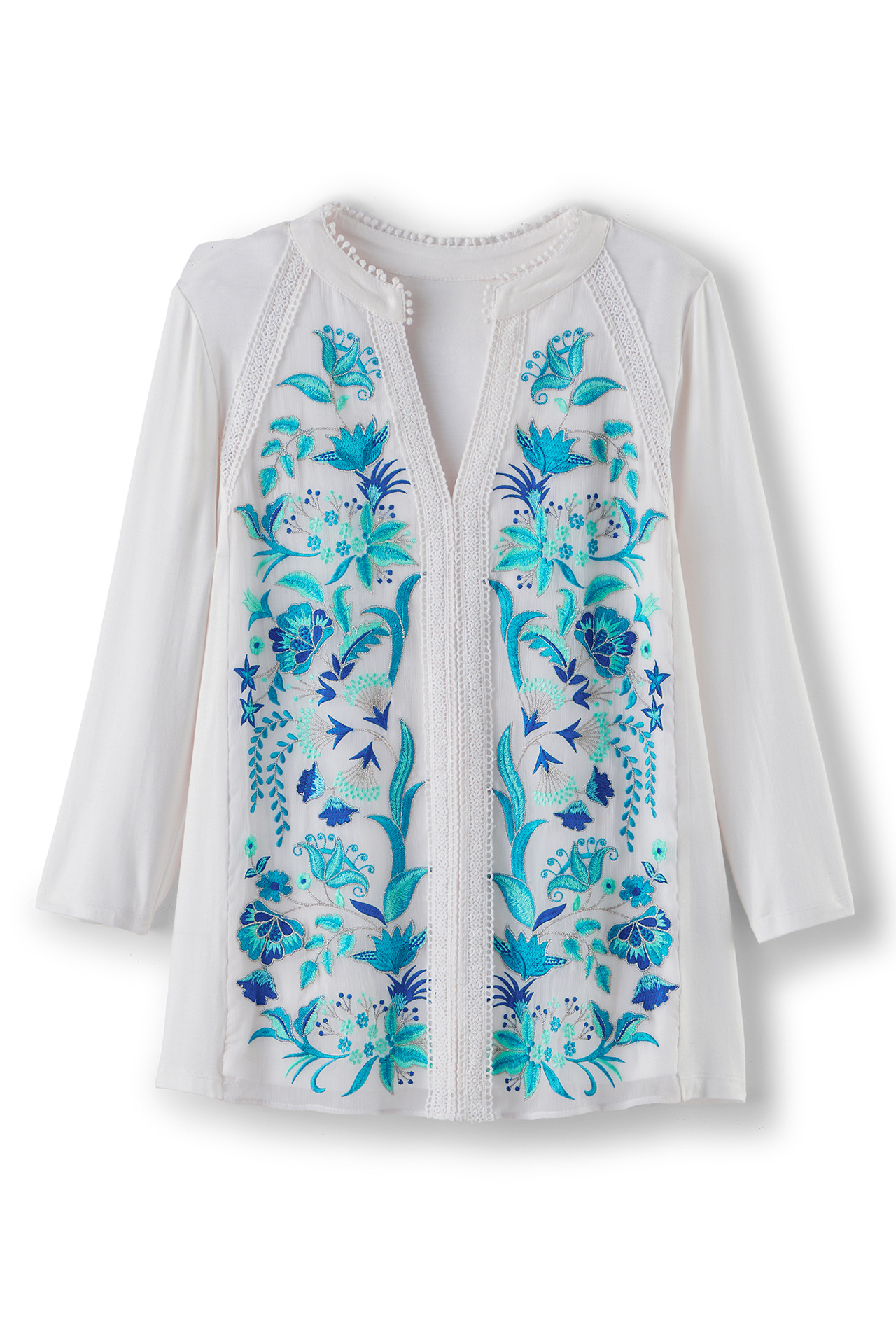 Delsie Embroidered Top   2244