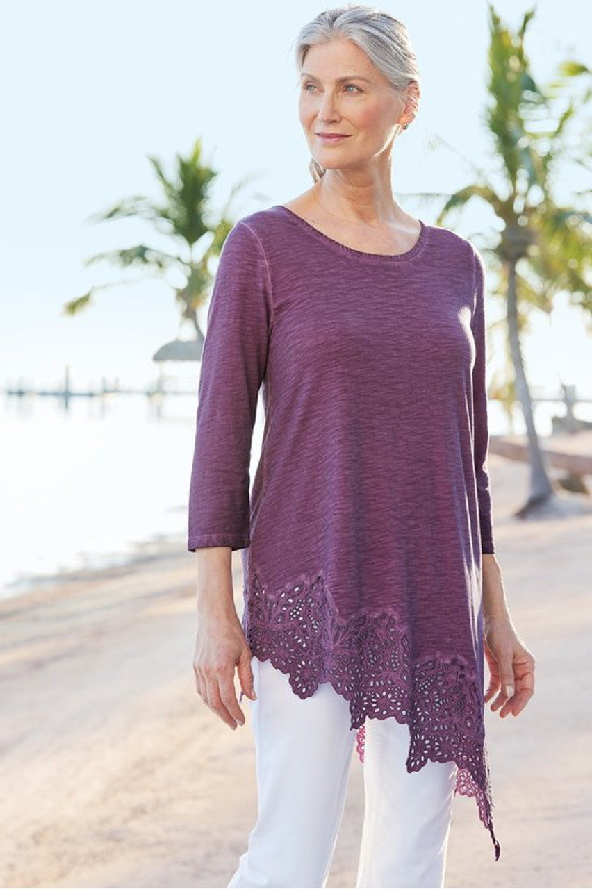 Ayesha Lace Trim Tunic
