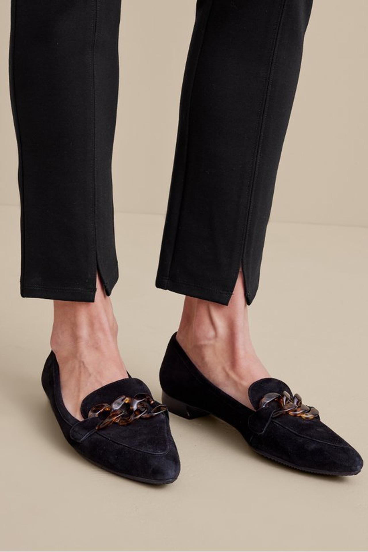 SoftEssential™ Ponte Slim Ankle Pants