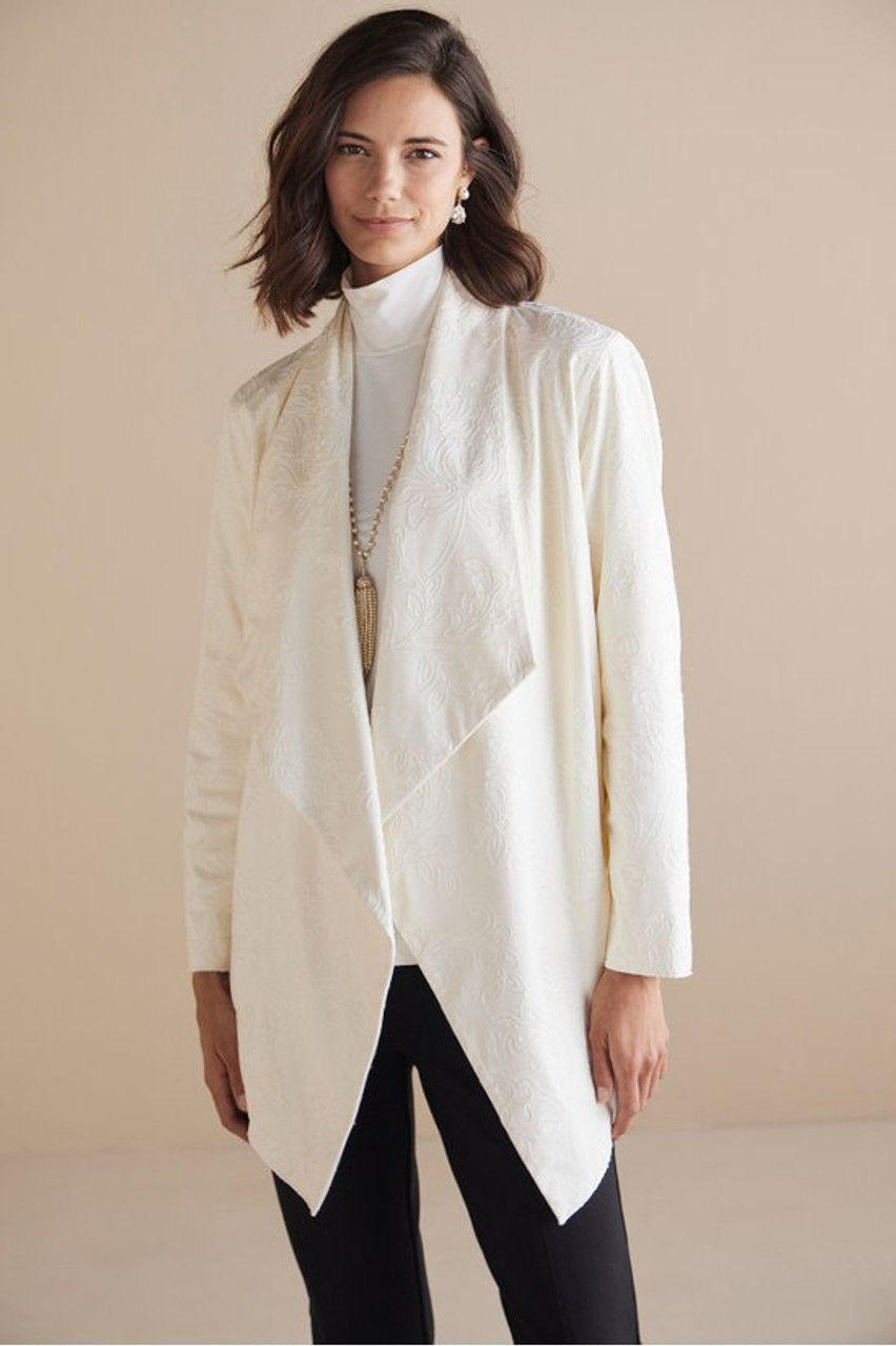 Shape Drape Faux Suede Jacket