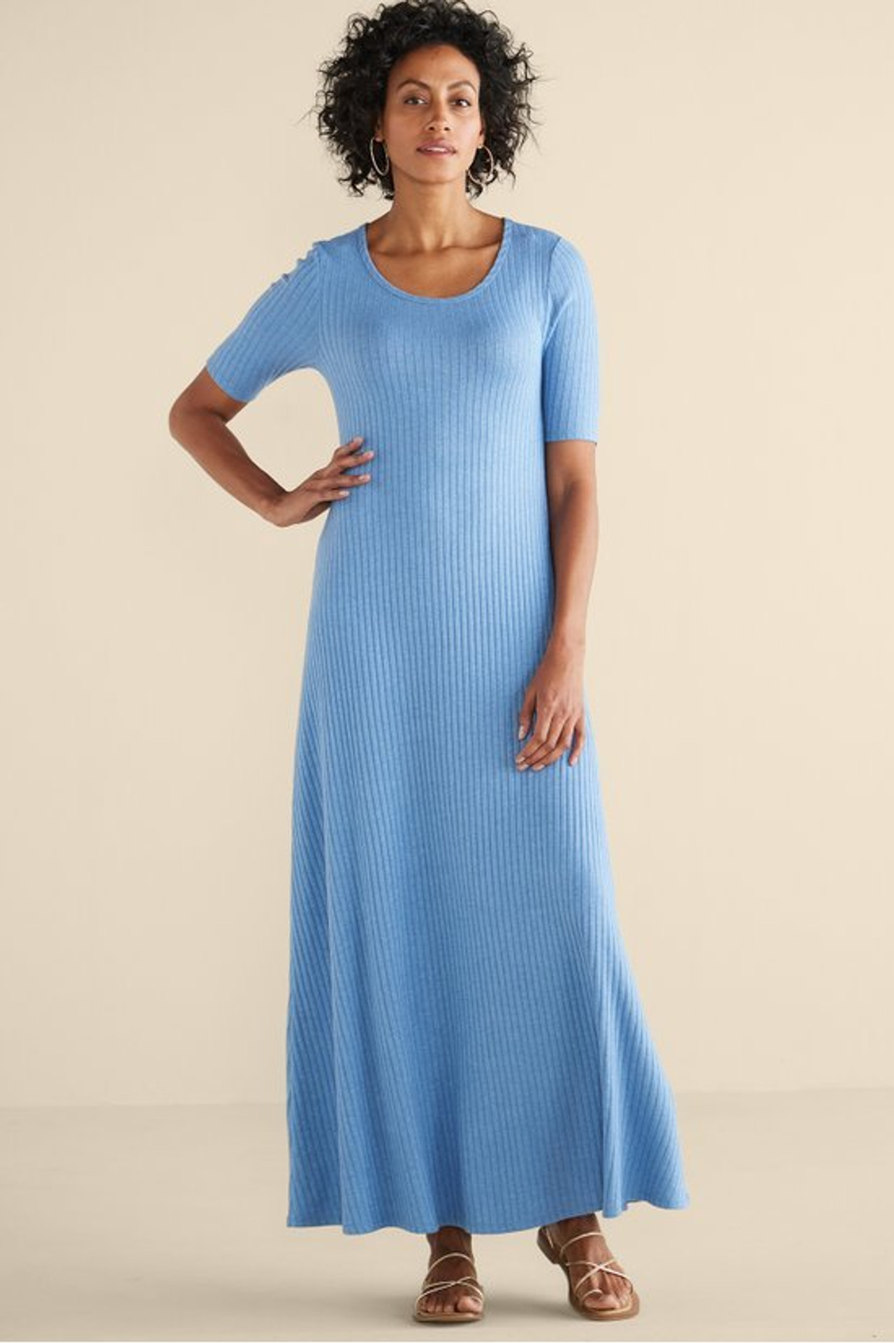 Textured Short Sleeve Santiago Dress