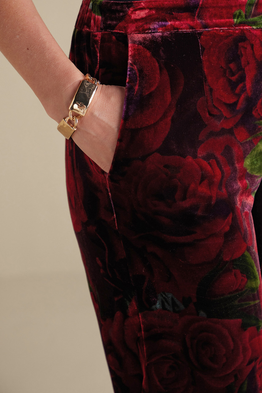 Aria Velvet Wide Leg Pants