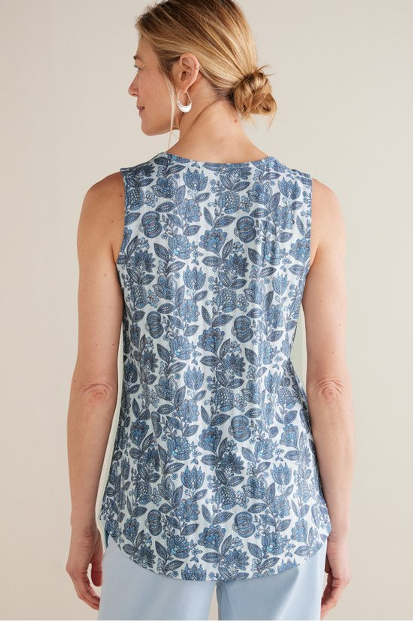 Roxie Printed Pointelle Tank