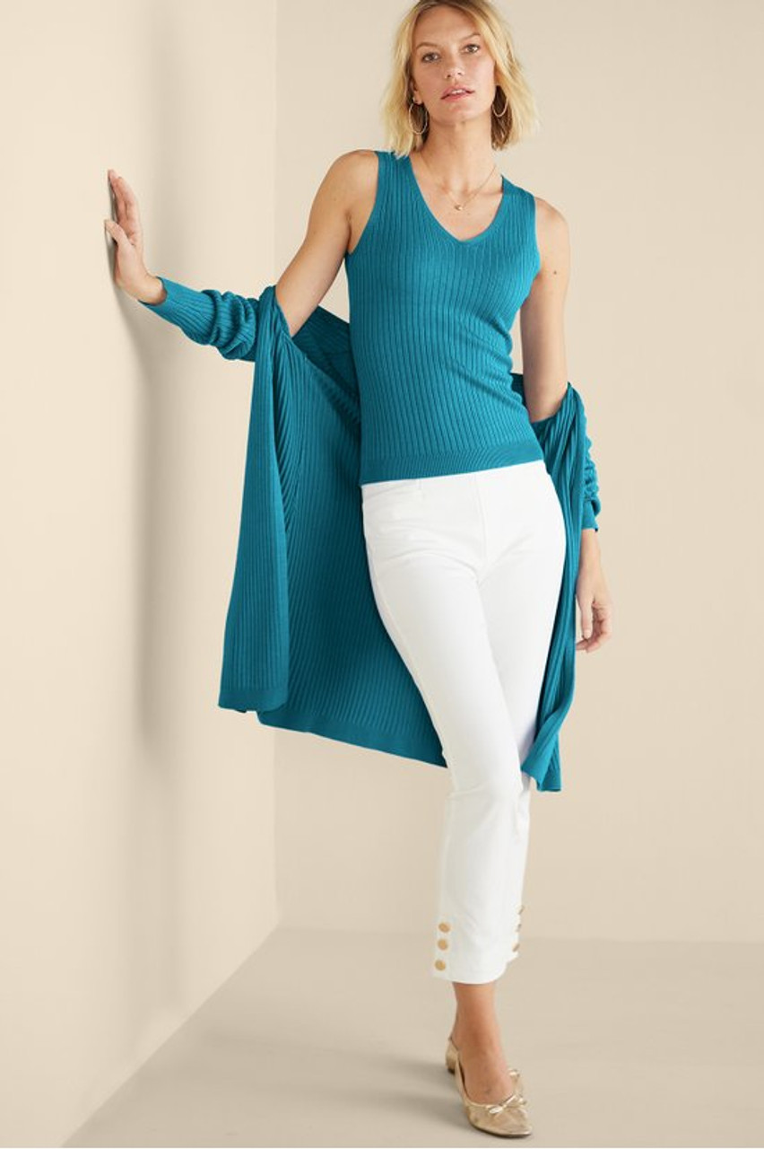 SoftEssential™ Ribbed Sweater Tank   2242