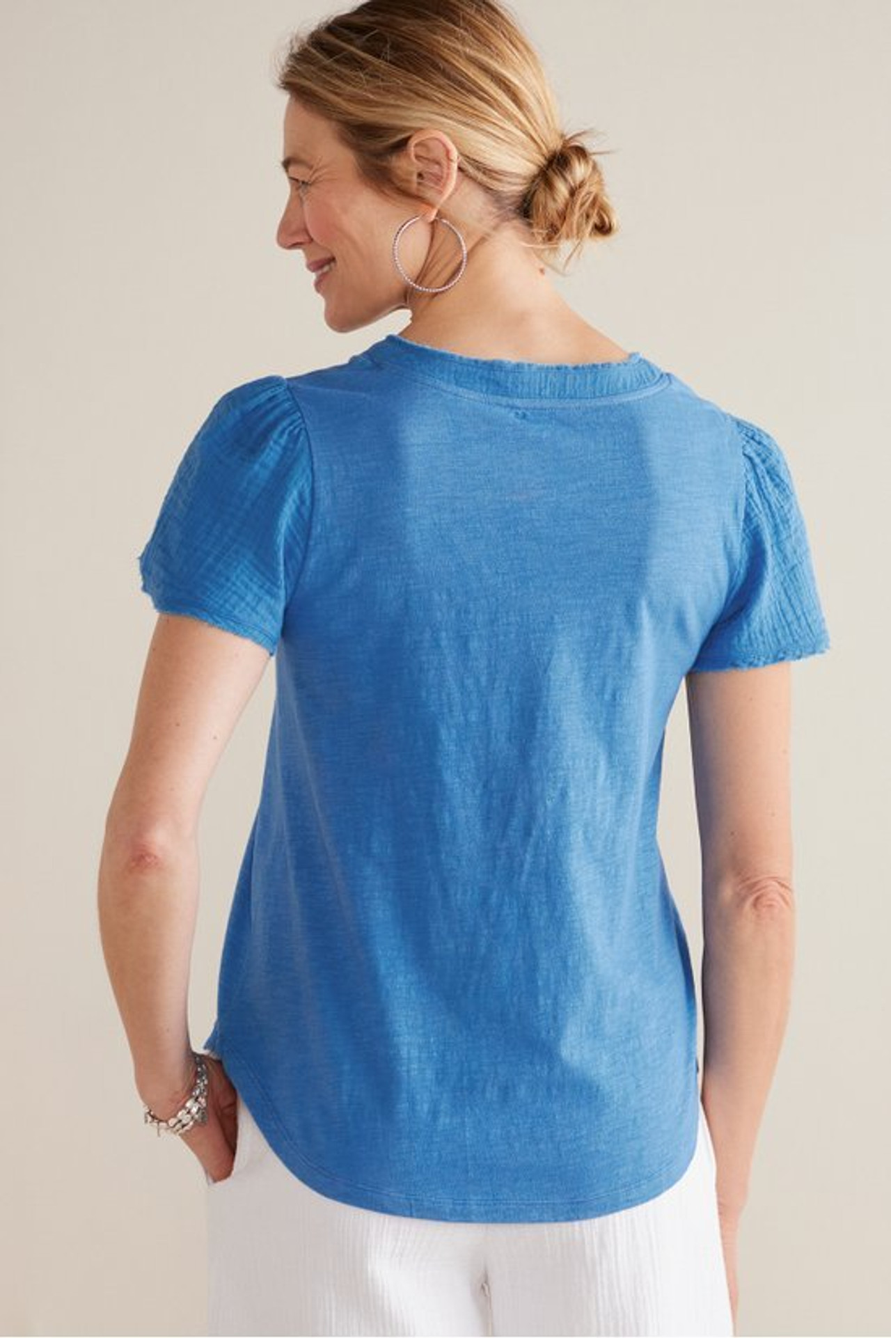 Philippa Gauze Sleeve Tee