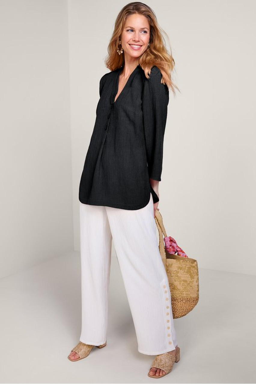 Oceo Gauze Button Tunic