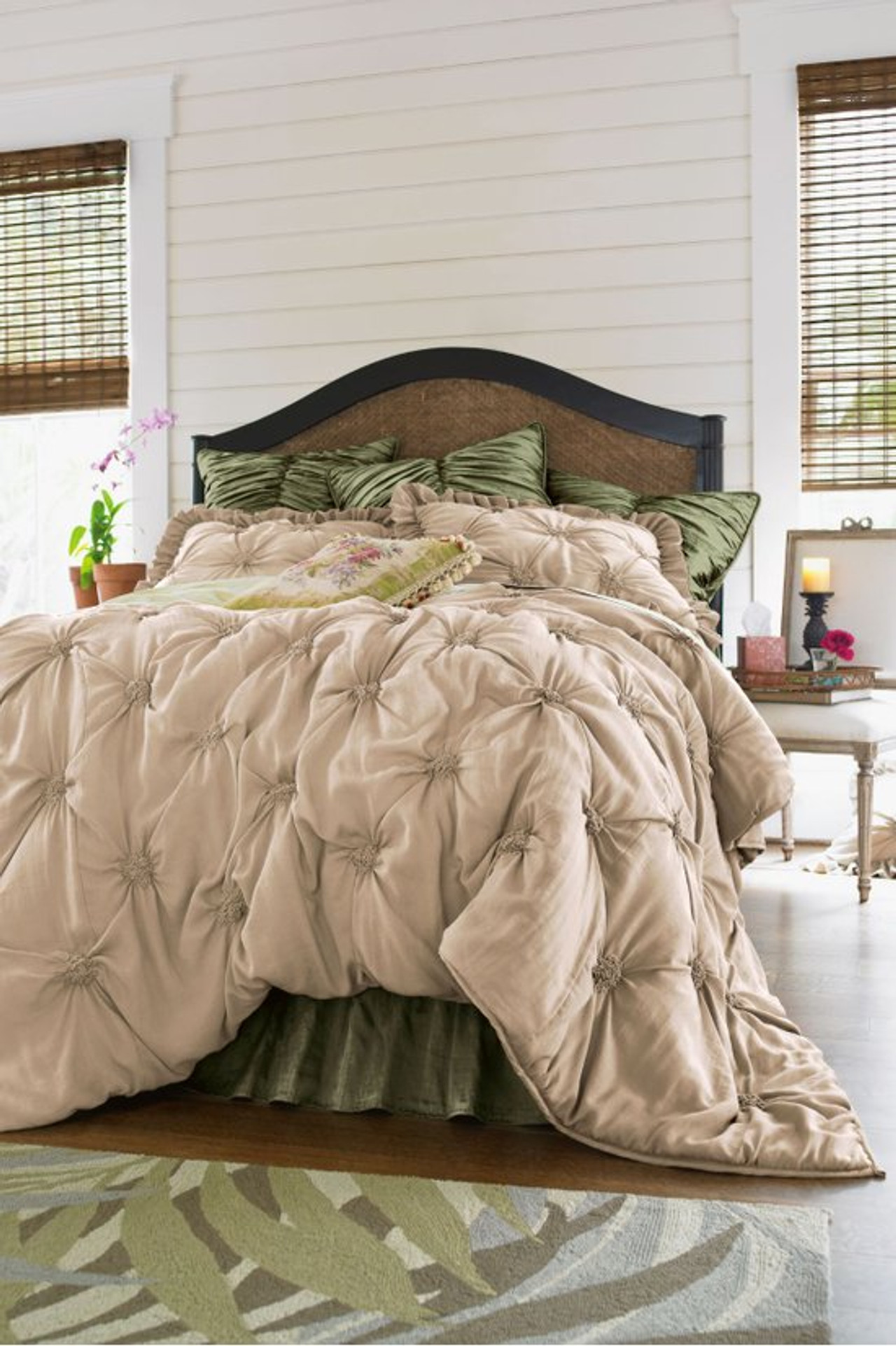 Lombardi Smocked Coverlet