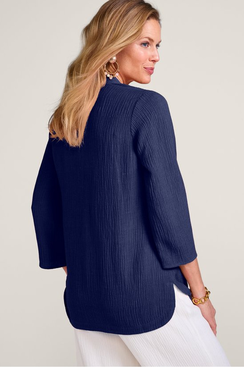 Oceo Gauze Button Tunic