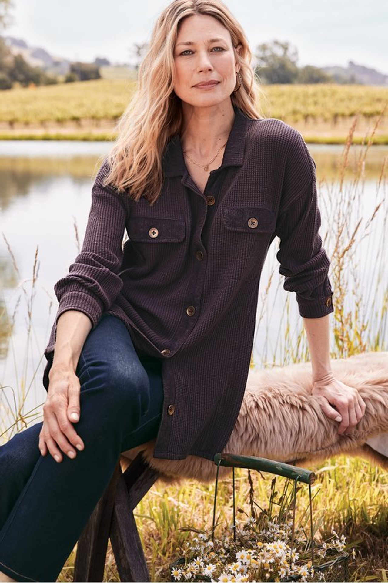 Audra Waffle Tunic