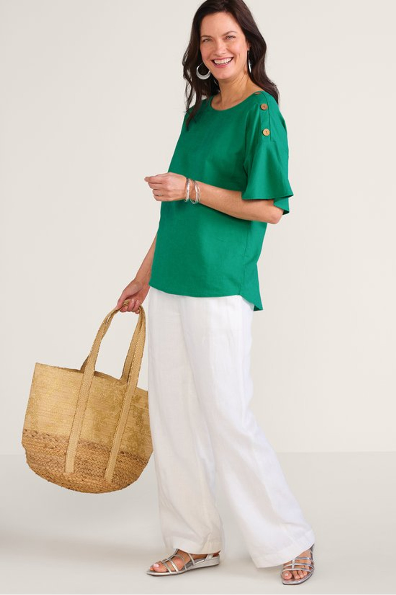 Andrea Linen Blend Pullover