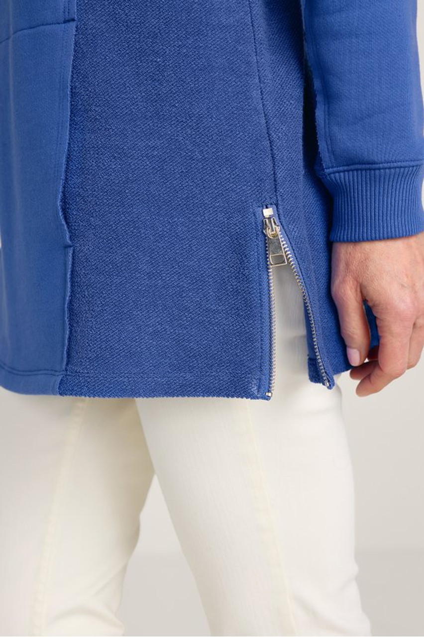 Cosima Side-Zip French Terry Tunic