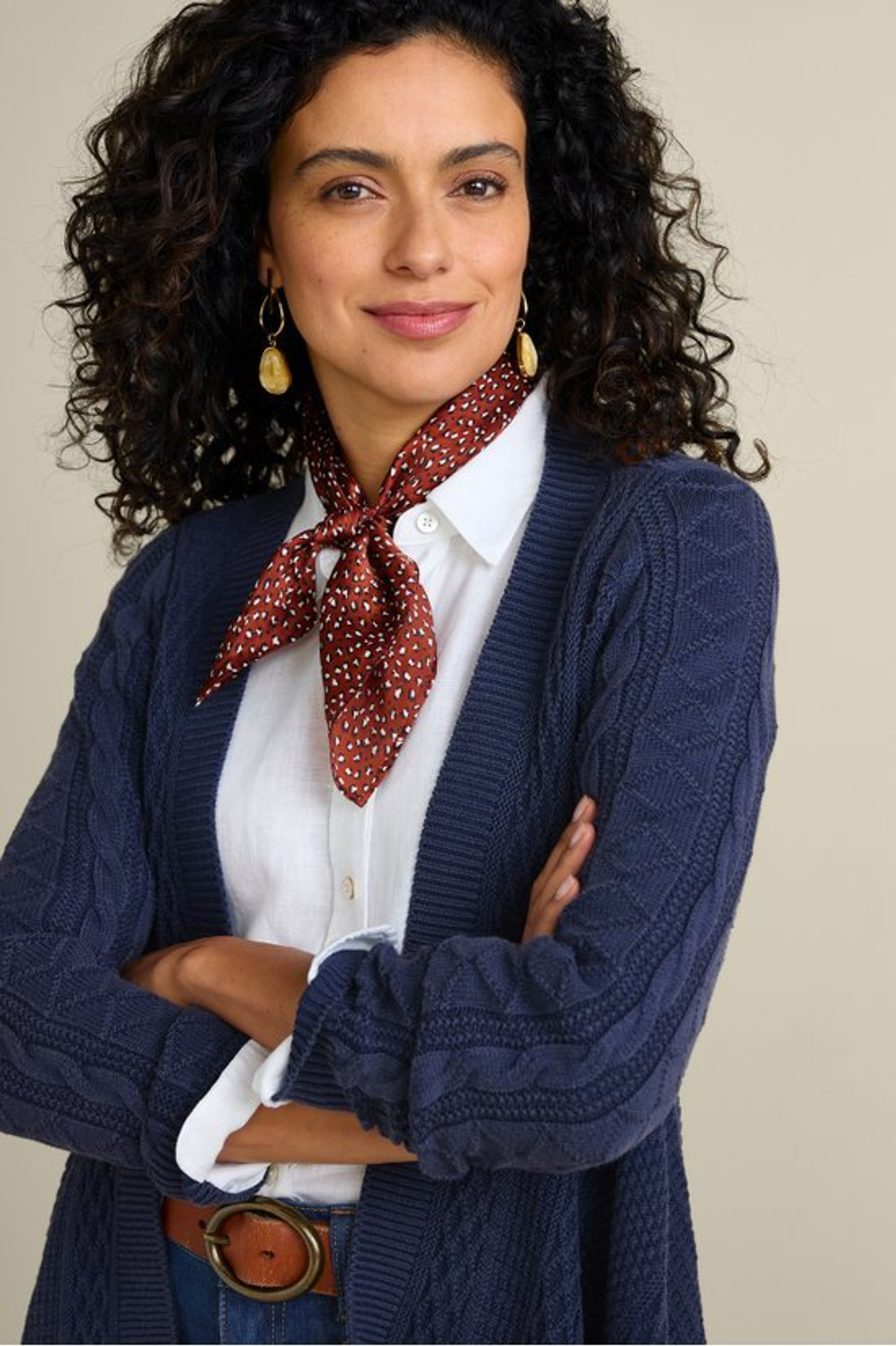 Minah Cable Knit Cardigan