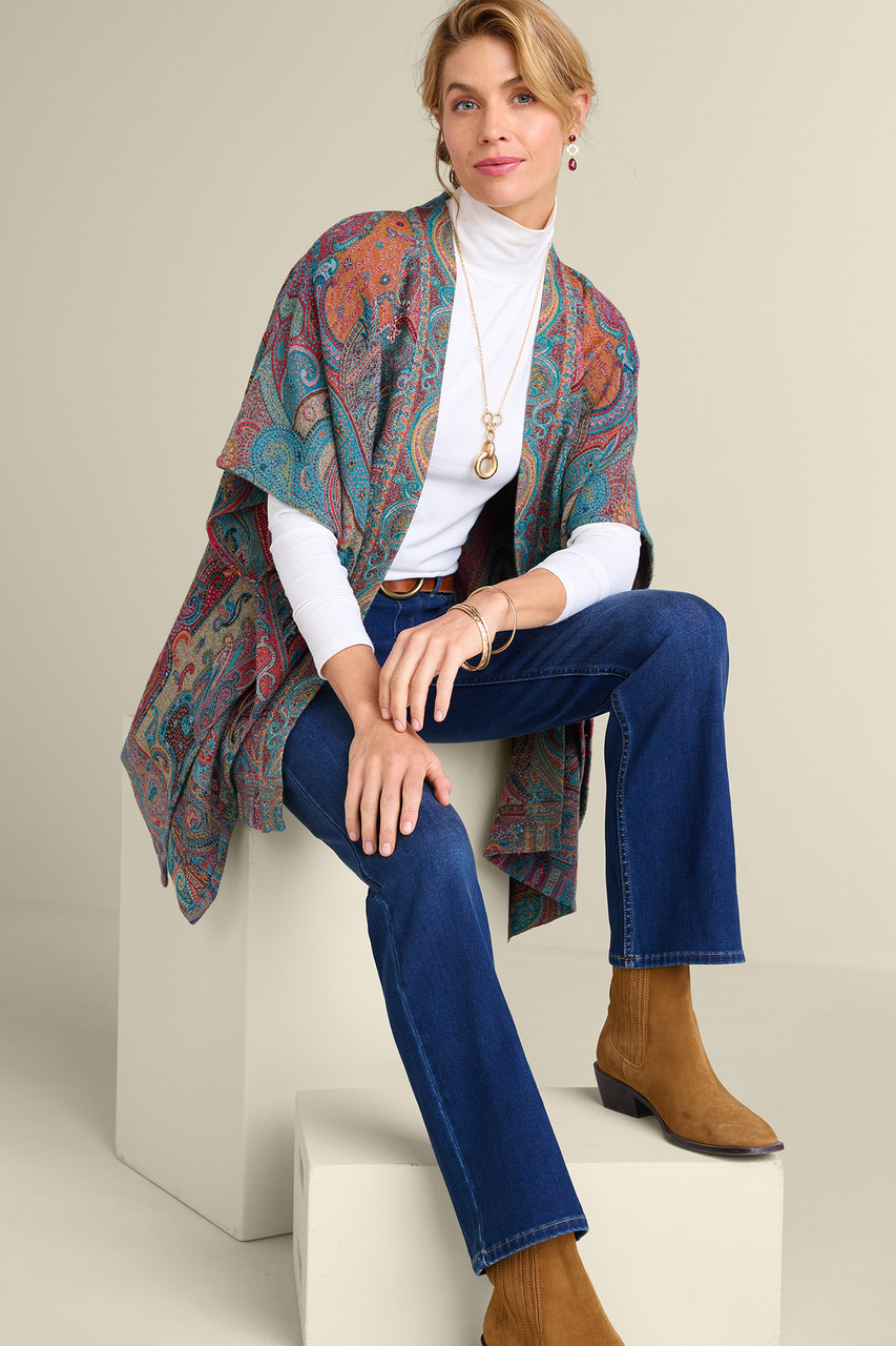 Rhea Woven Kimono Wrap