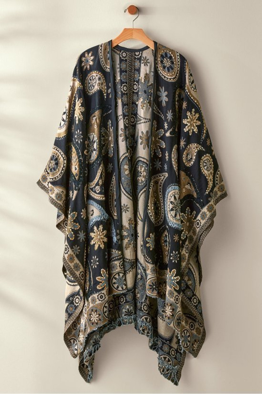 Yasmin Embroidered Wrap