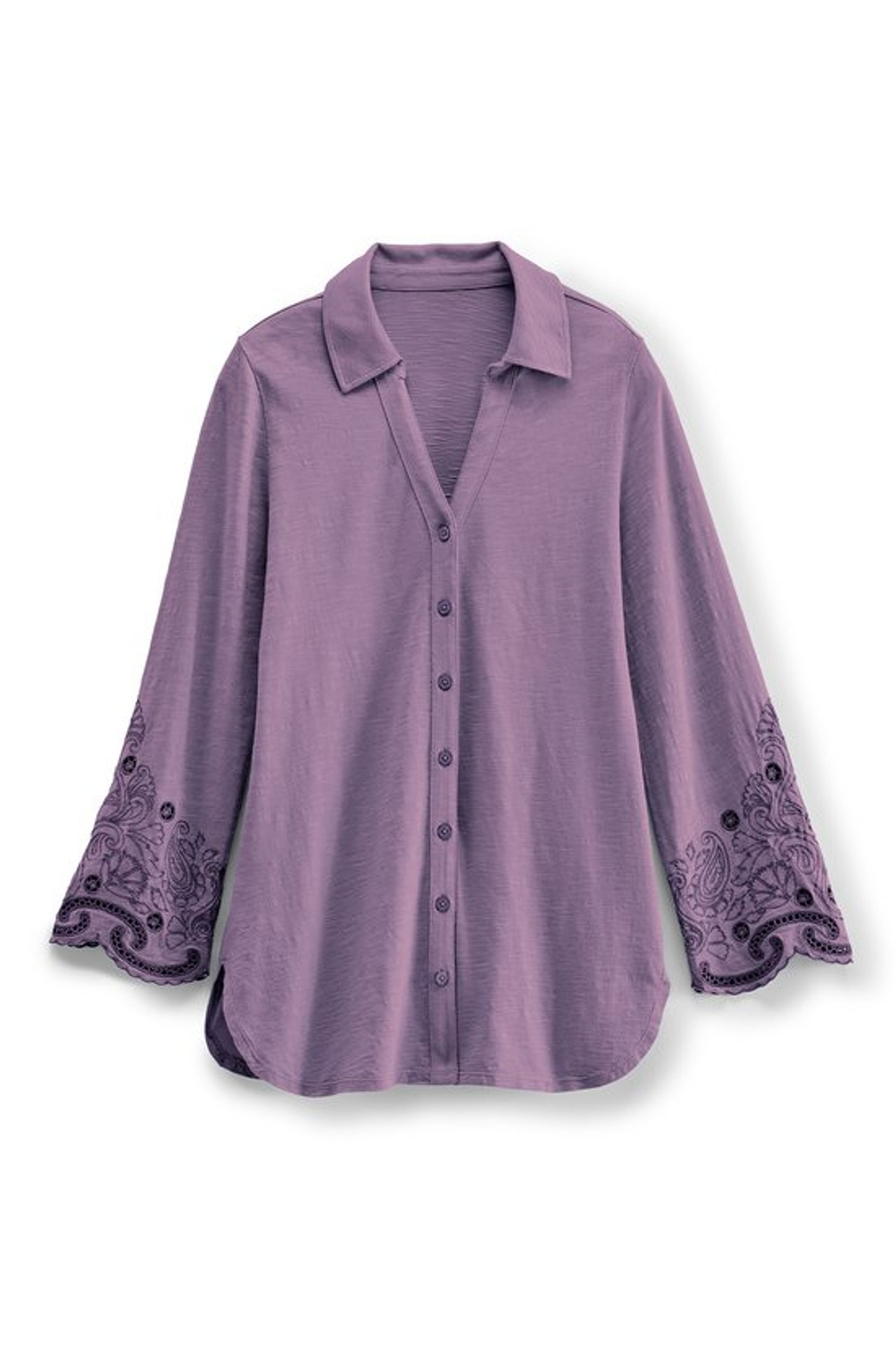 Sylvette Embroidered Tunic Big Shirt