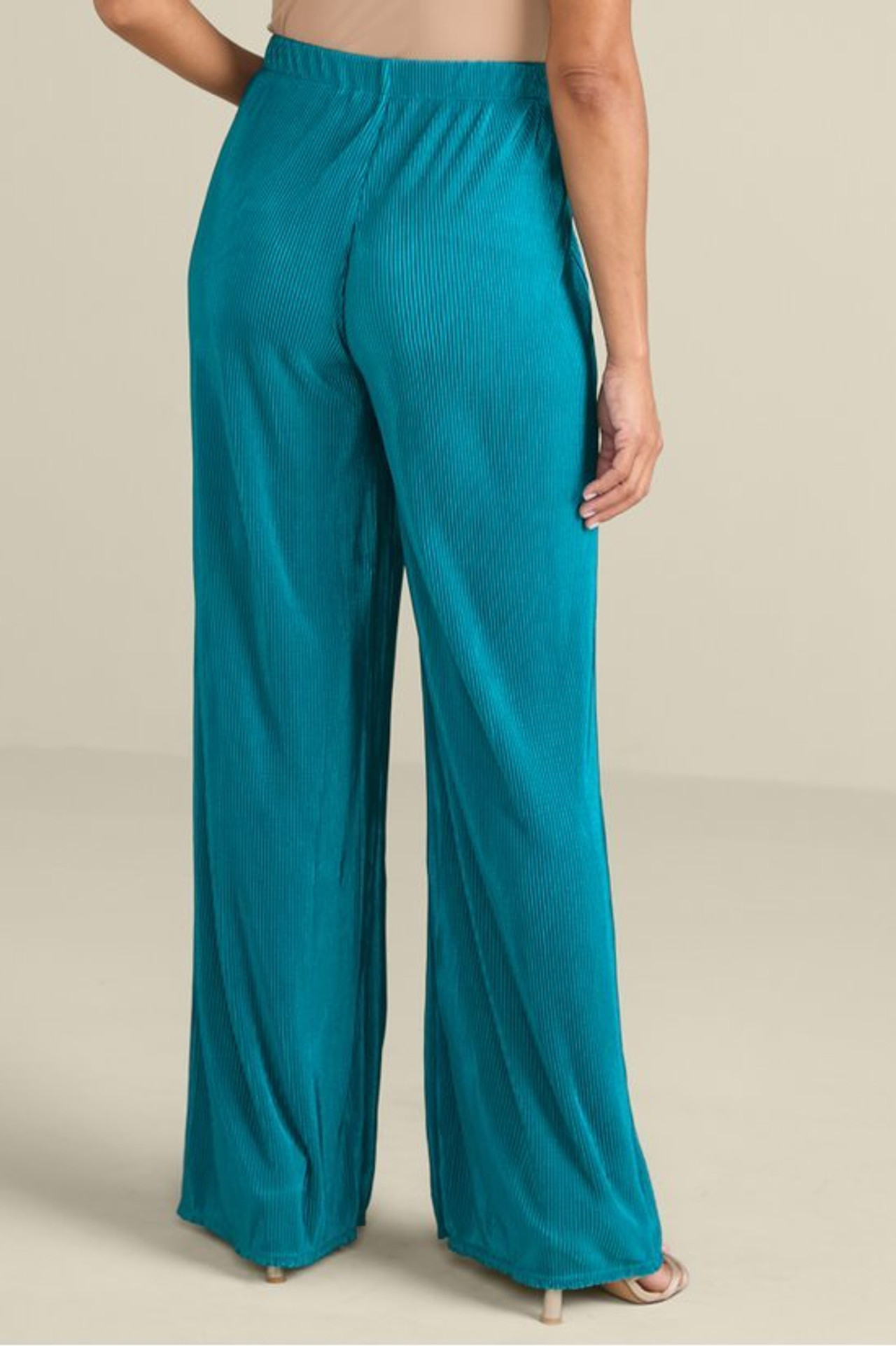 Cella Plisse Wide Leg Pants