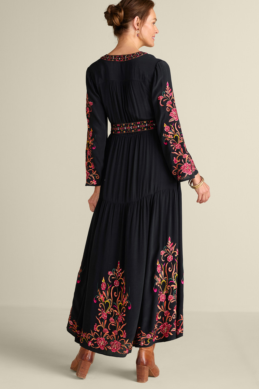 Onyx Embellished Maxi Dress