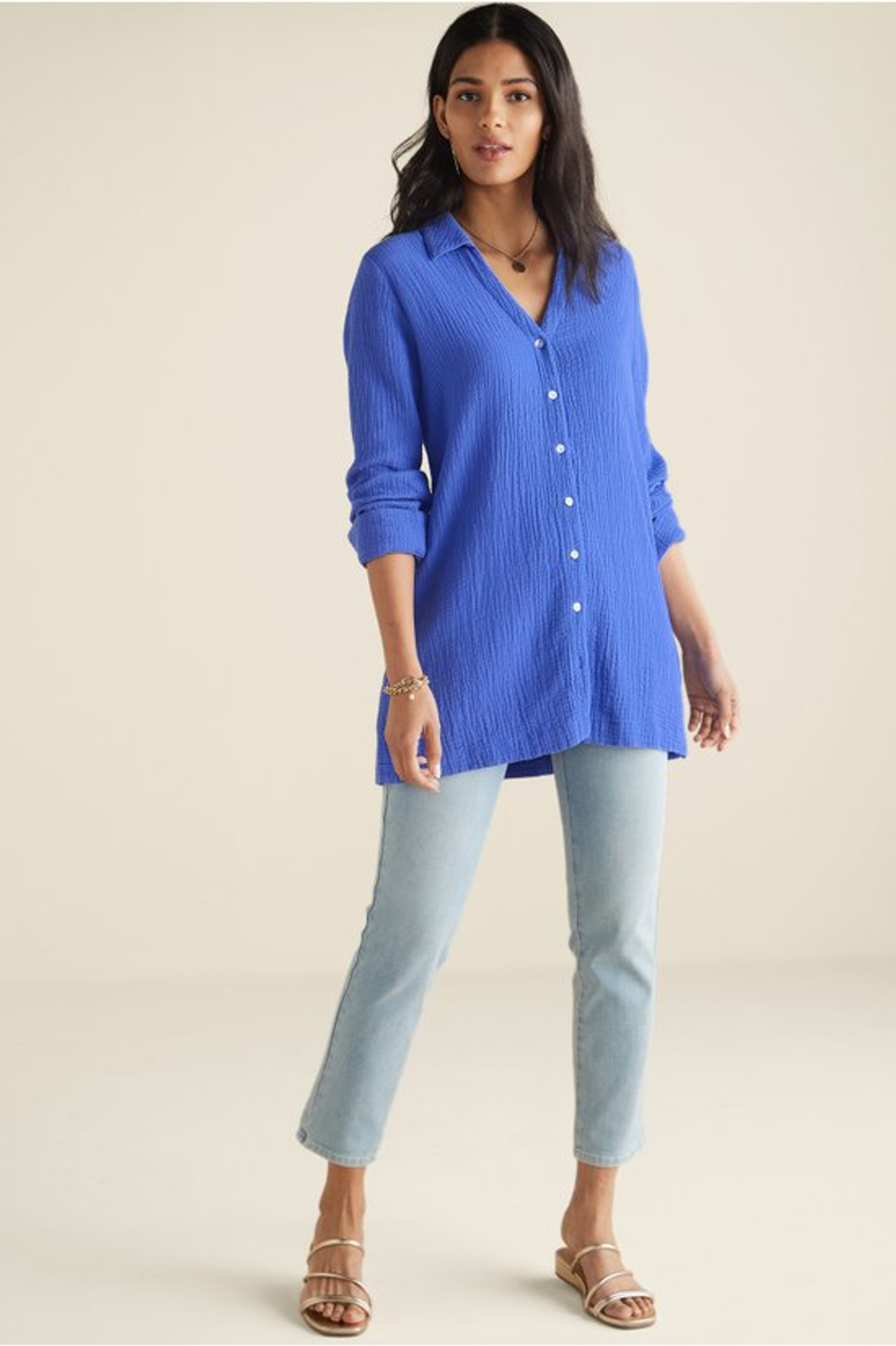 Escambia Gauze Tunic Shirt