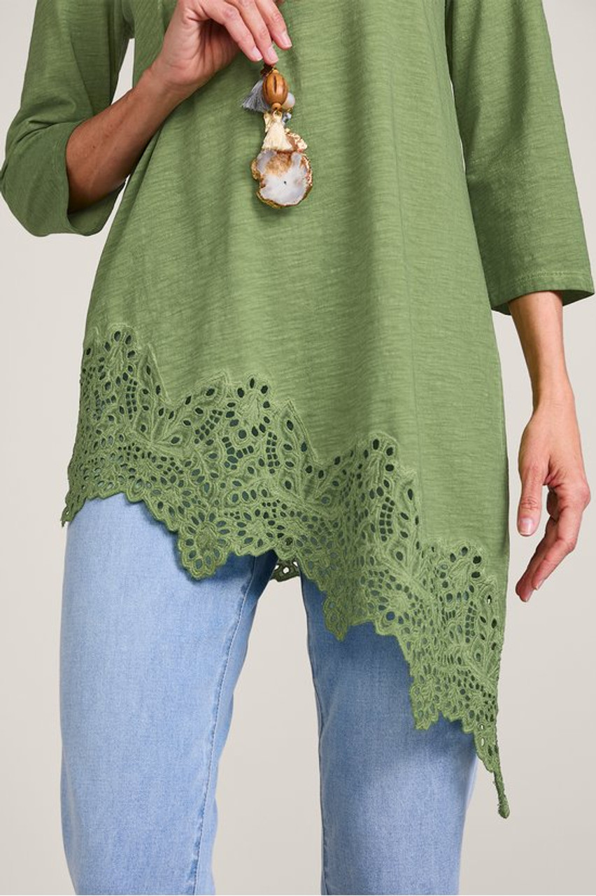 Ayesha Lace Trim Tunic