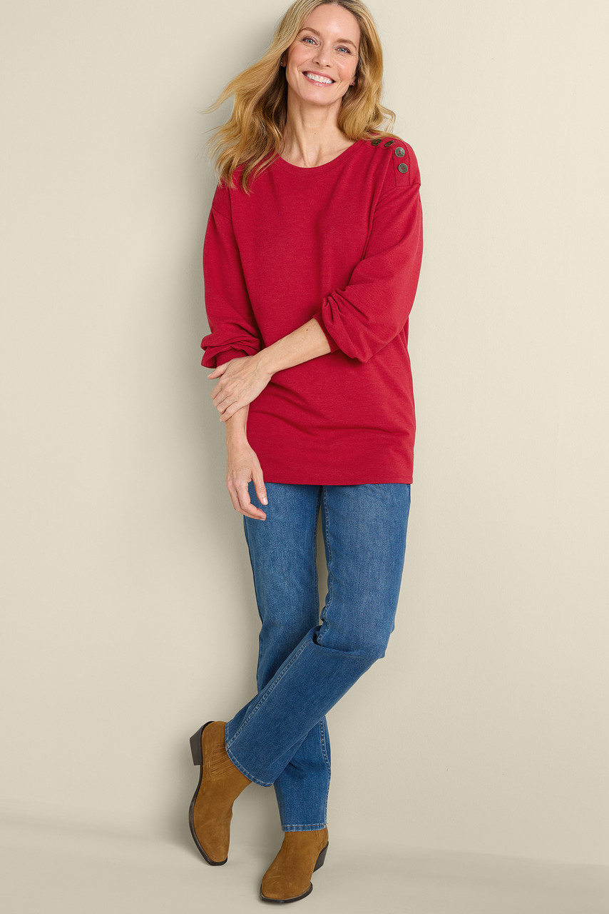 Siesta Soft Button Shoulder Tunic