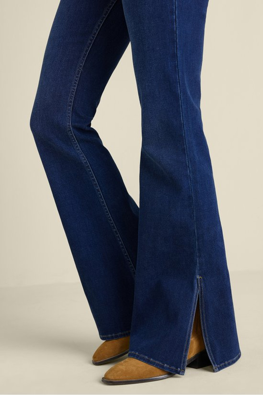 Ultimate Denim Slit Hem Flare Jeans