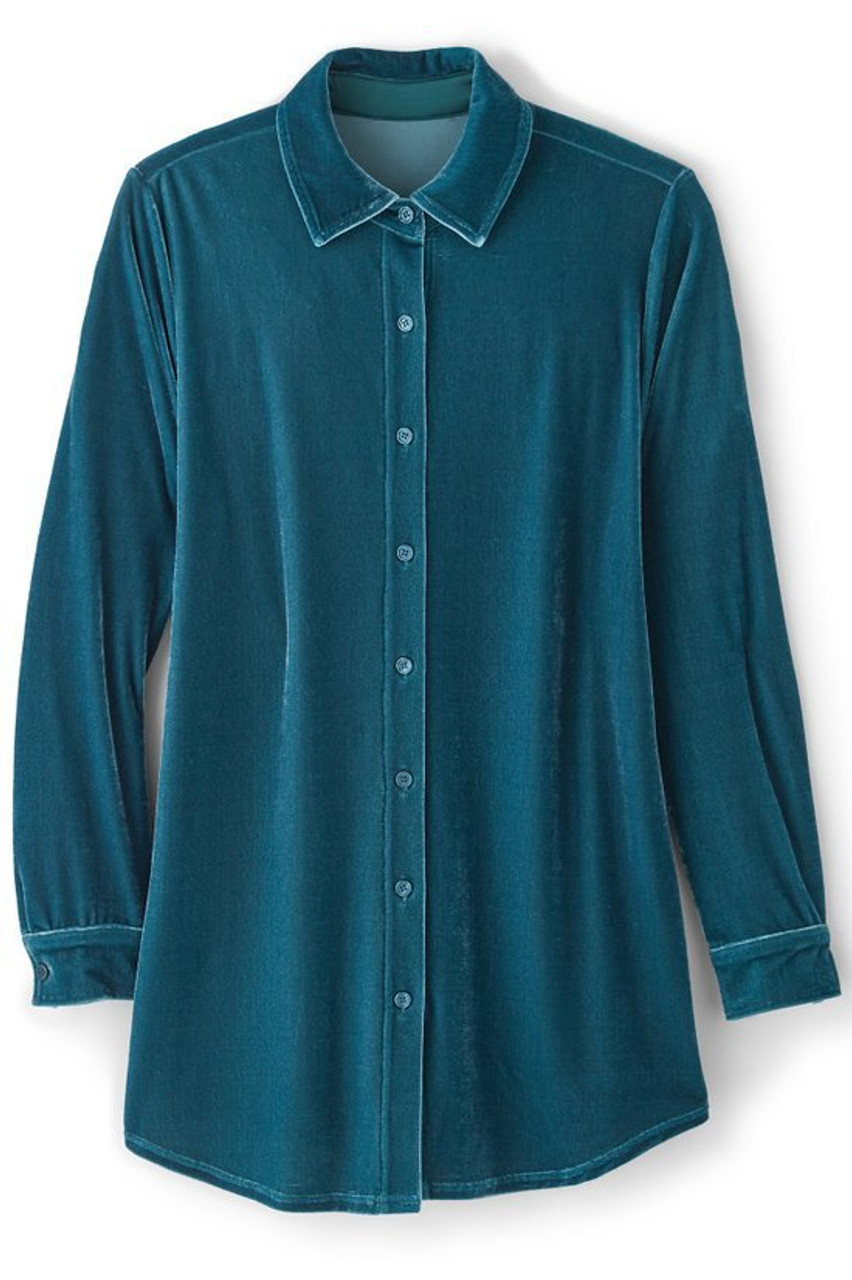 Velvet Boyfriend Tunic Shirt1479