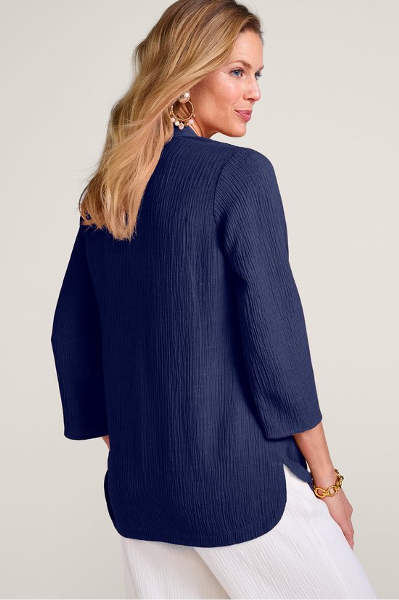 Oceo Gauze Button Tunic