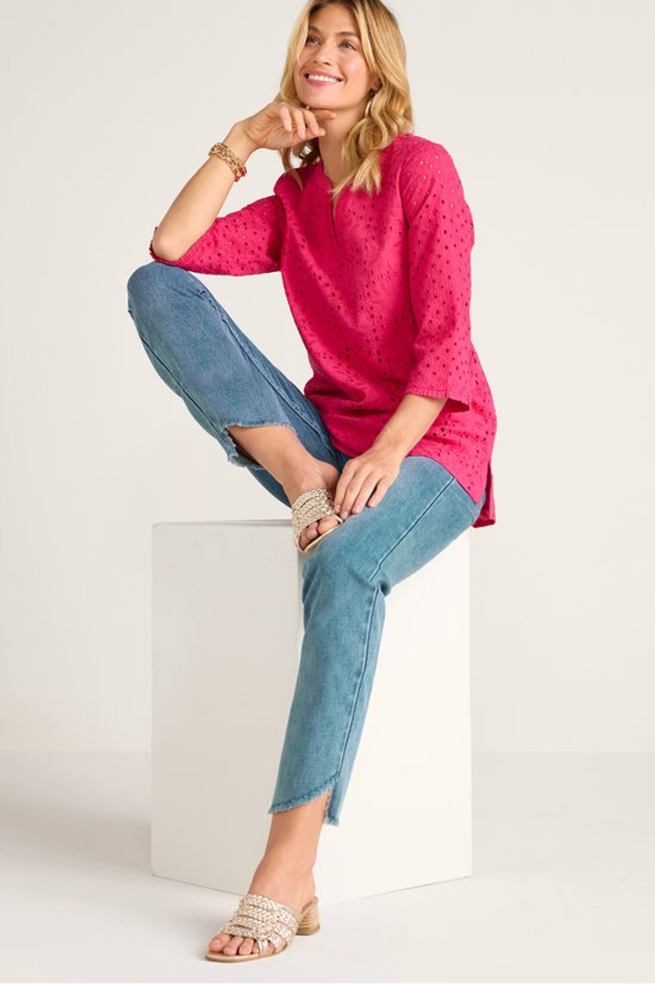 Ultimate Denim Frayed Hem Crops