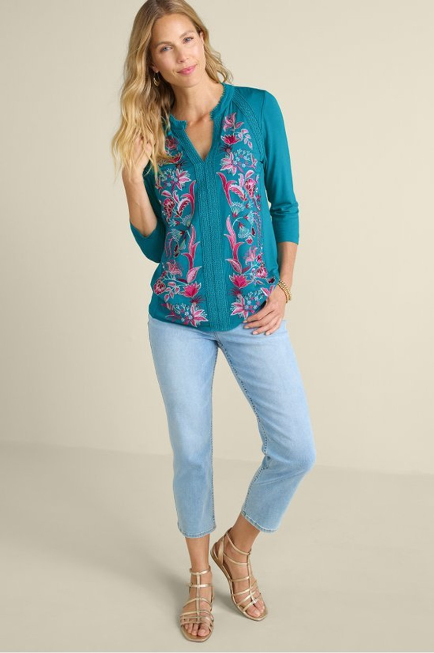 Delsie Embroidered Top   2244