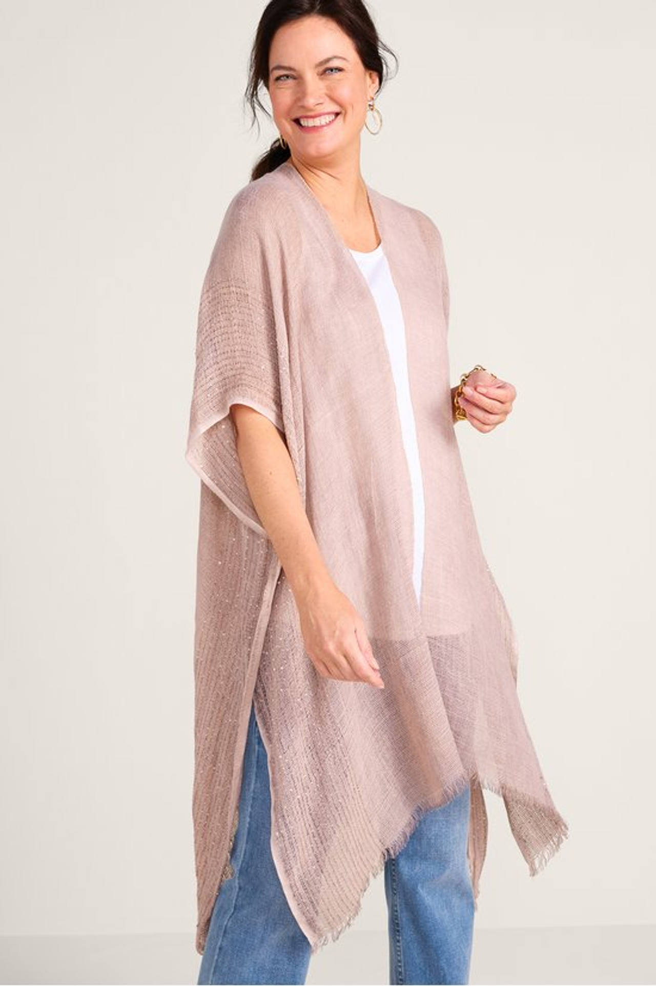 Astra Sequined Ruana