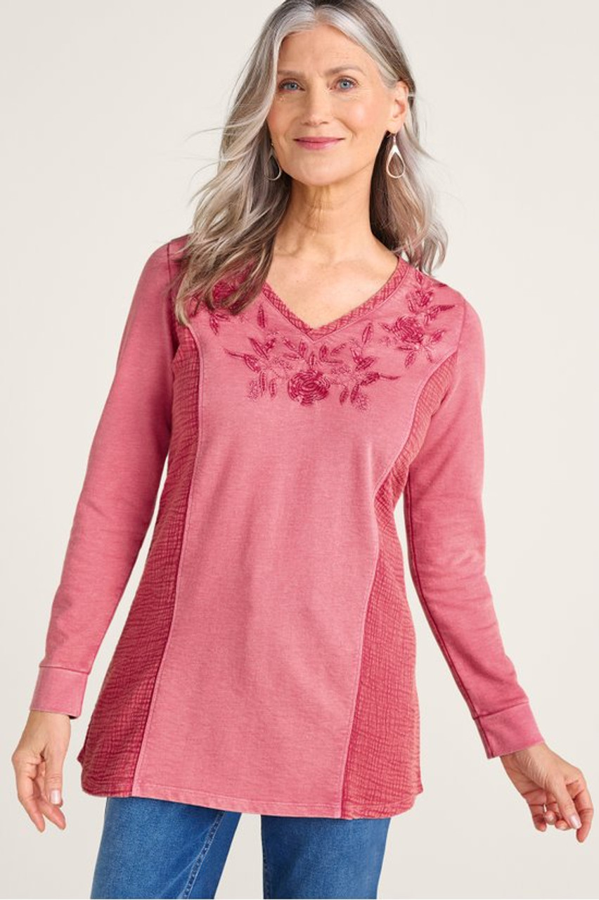 Salome French Terry & Gauze Tunic